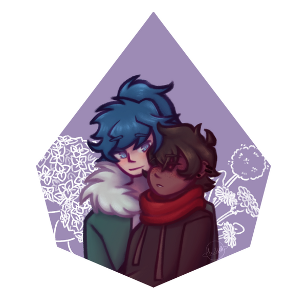 2 busts, color + shading, complex props, 29€